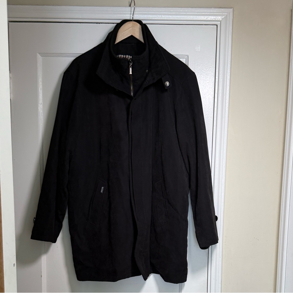 Men's Black Hugo Boss Coat